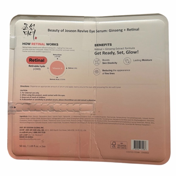 Beauty of Joseon Revive Eye Serum Ginseng+Retinol Set 2 pack New Open Box - Picture 3 of 15